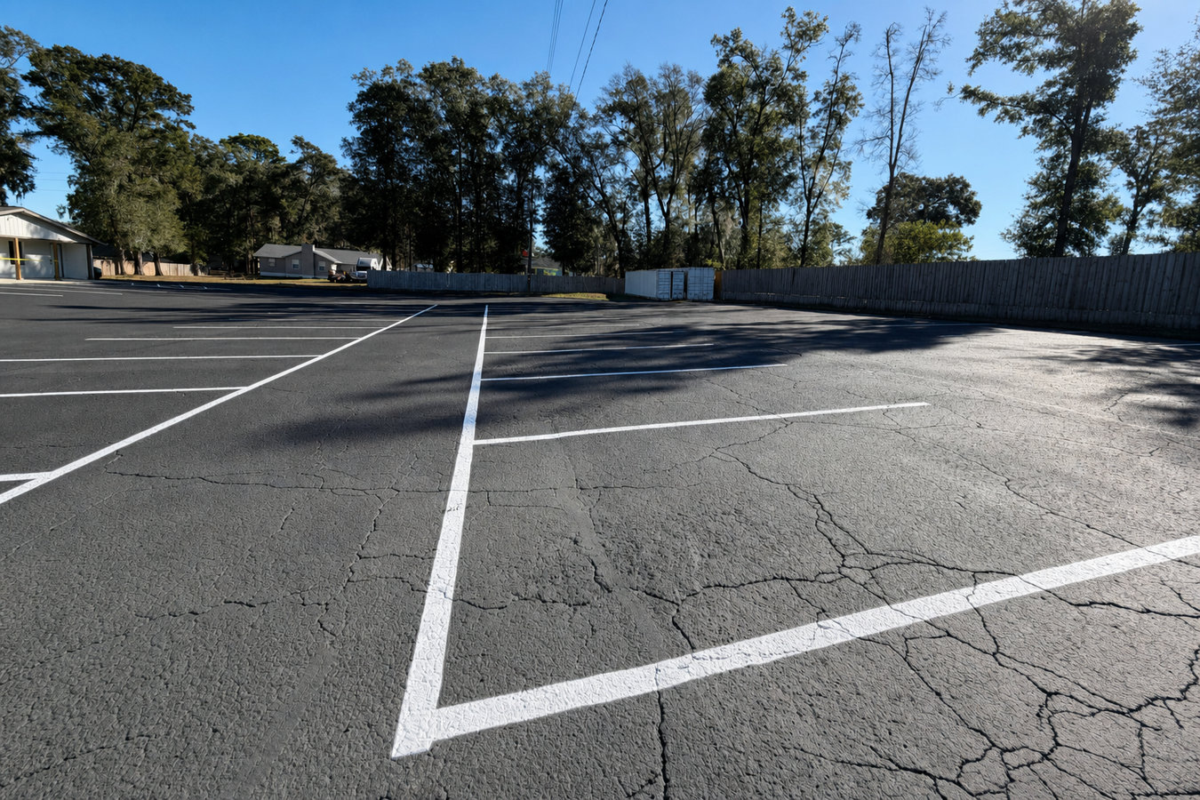 Parking lot maintenance